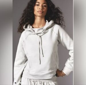 Daily Practice By Anthropologie Light Blue Hoodie Sweatshirt XXS Boho Cozy Comfy